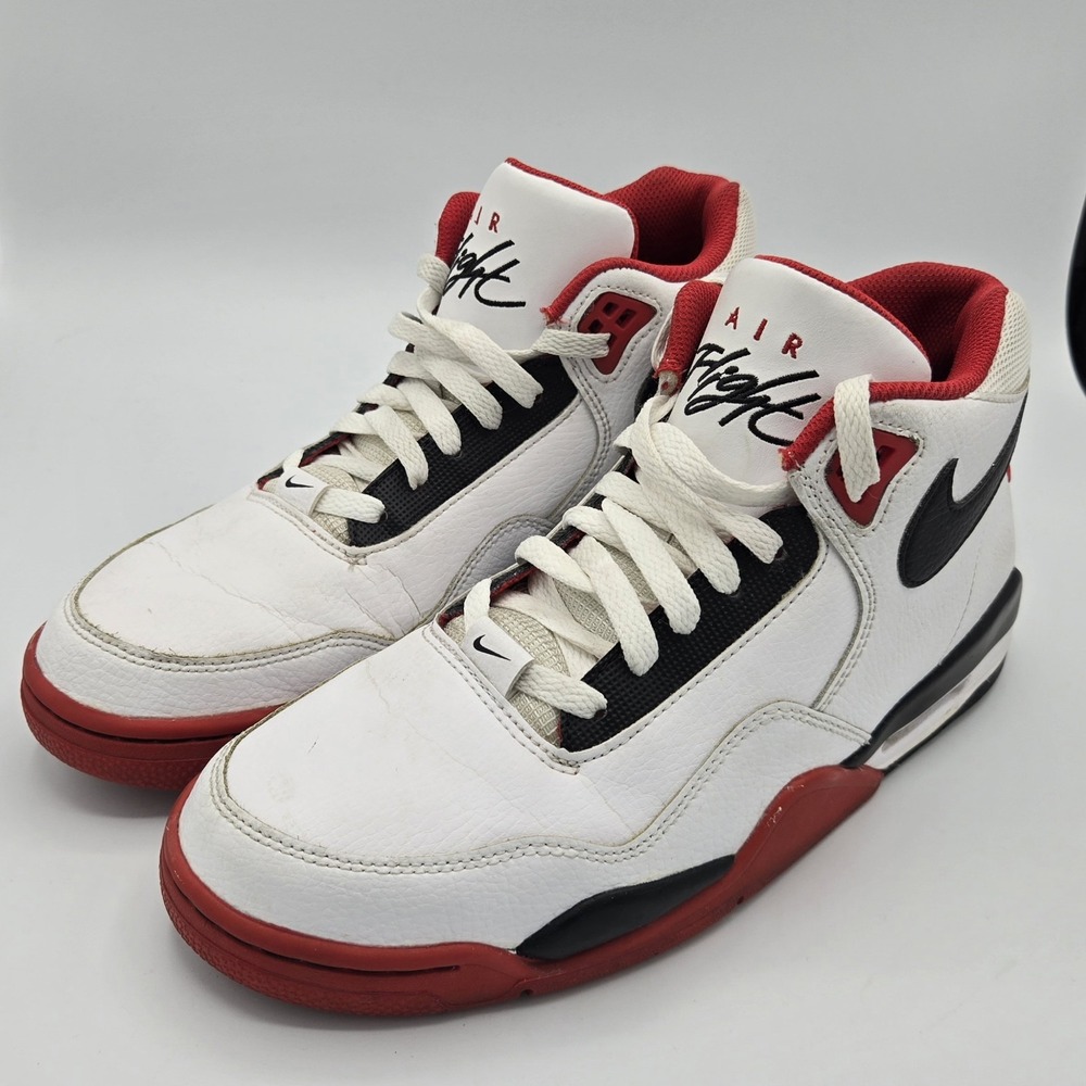 Nike Flight Legacy Red‎ White Black Basketball BQ4212-100 Men's - Size US 8